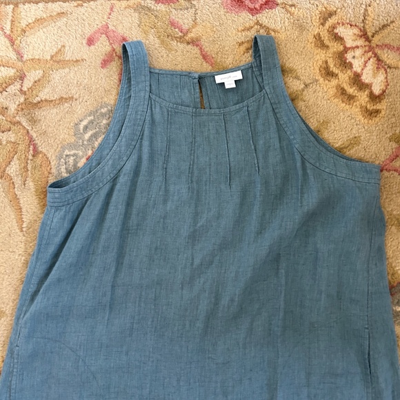Pure J. Jill Linen Tank Maxi Dress – Size Large – Blue-Green – EUC - Picture 9 of 9